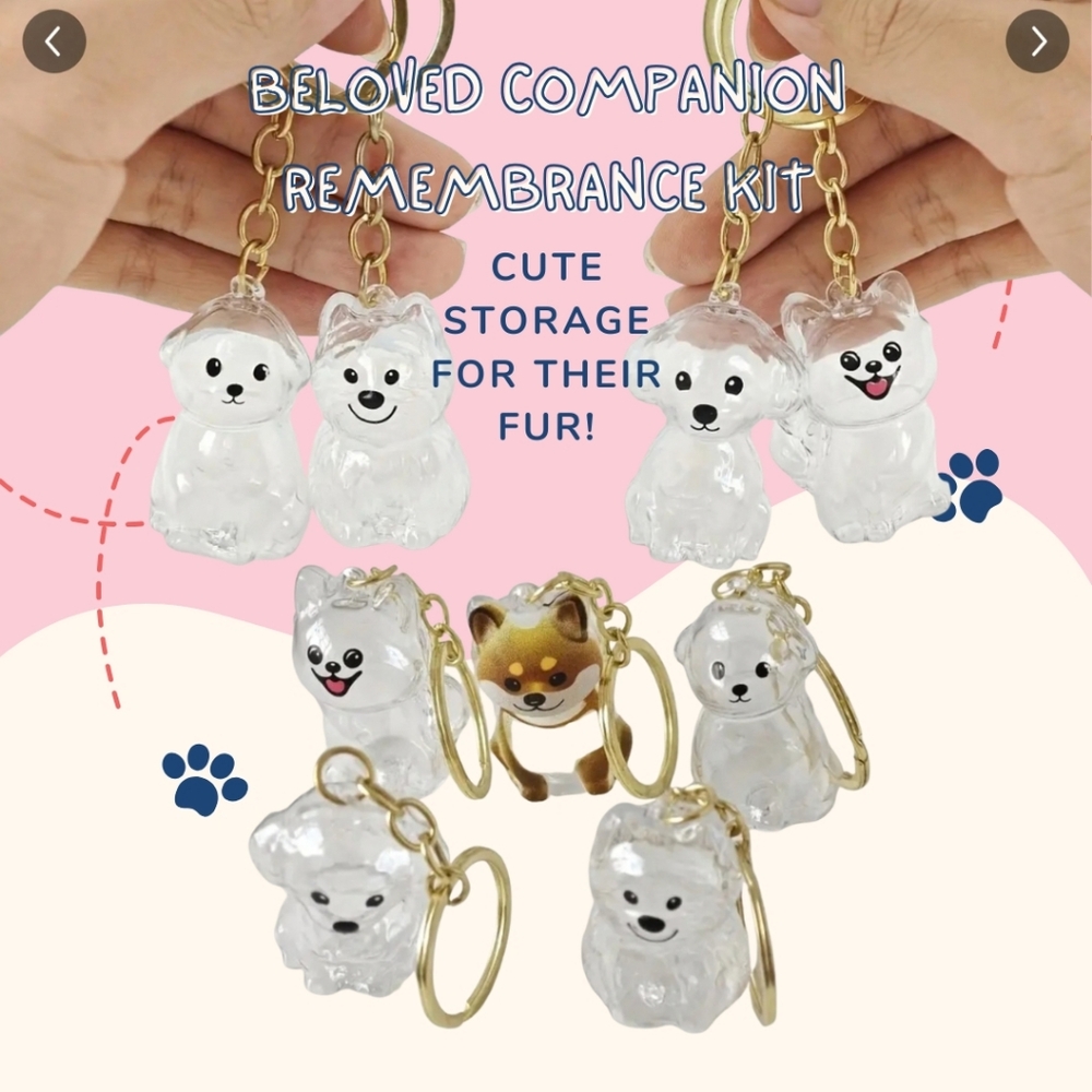 Beloved Companion Remembrance Kit for Dogs; Magnetic Frame, Fur Storage Ornament